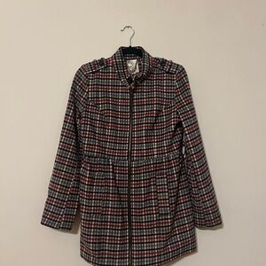 Tulle Black and Red Plaid Jacket